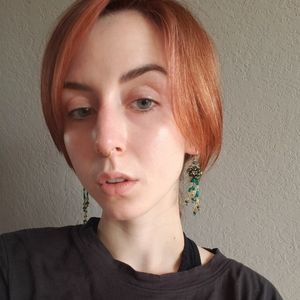 Vintage beaded dangling earrings